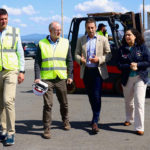 Alfonso Villares et Belén do Campo à bord du « Falcon »